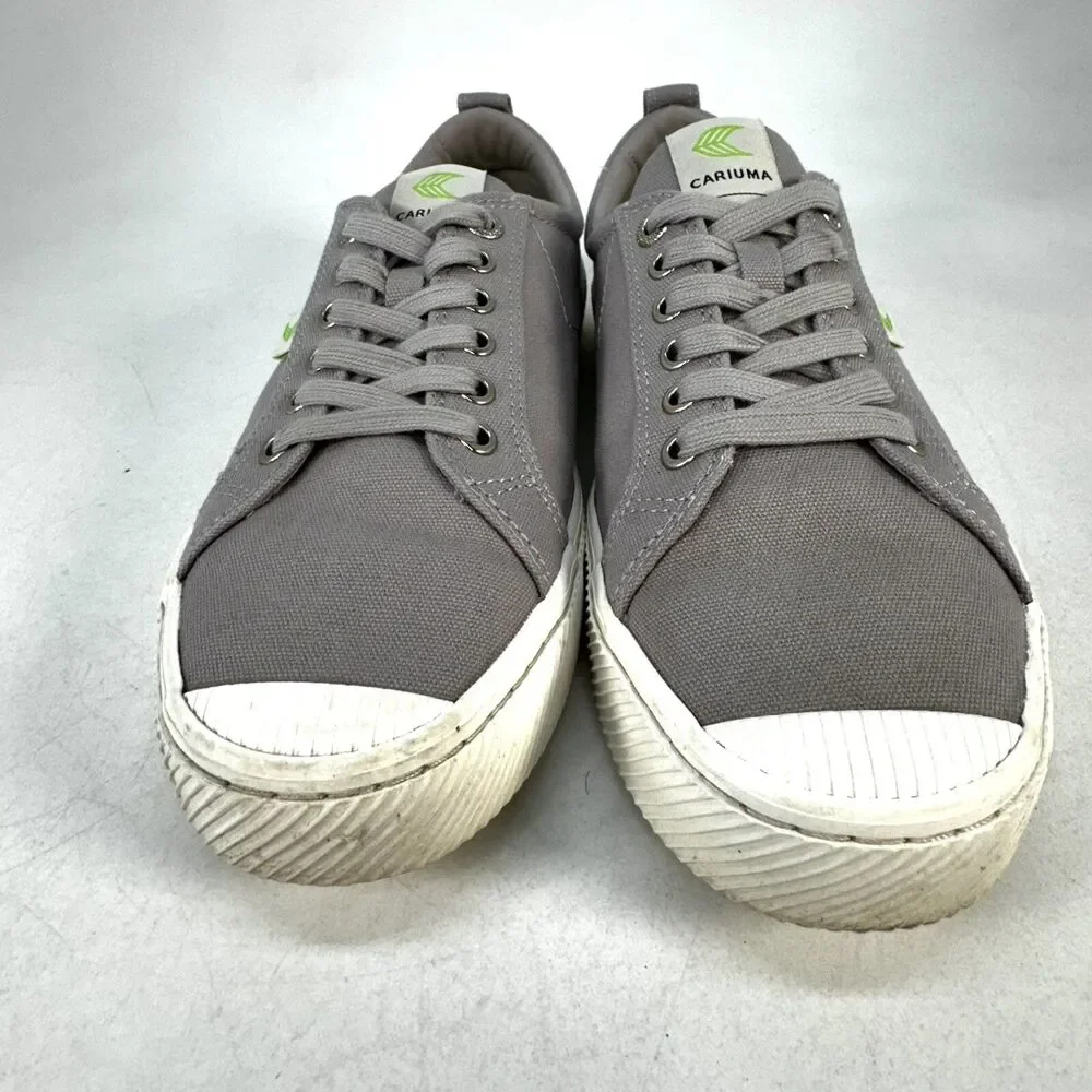 Cariuma Oca Canvas Low Top Taupe Sneakers UNISEX Men's 10/ Women's Size 11.5